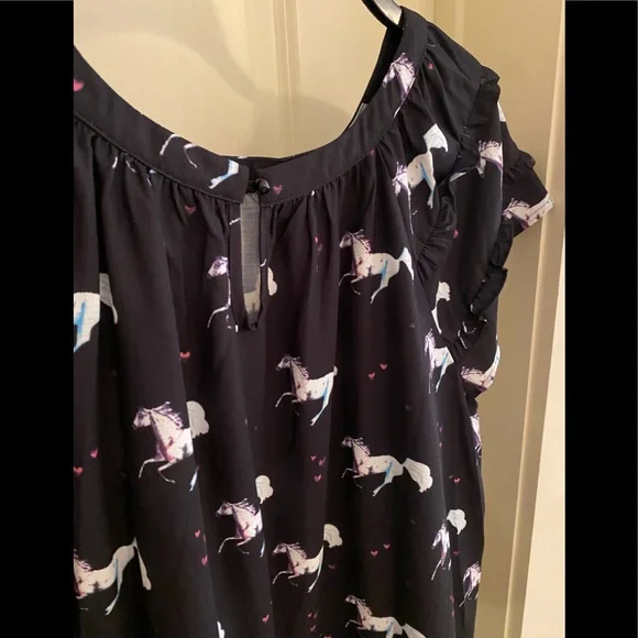 Horse Dress Rainbow Heart Modcloth 2x - Picture 4 of 13